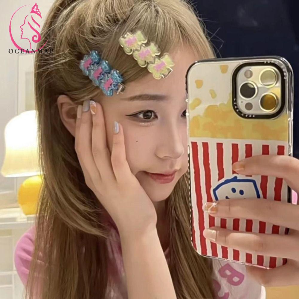 Kẹp Tóc Hình Ngôi Sao Nhiều Màu Sắc Phong Cách Harajuku Hàn Quốc Dành Cho Nữ