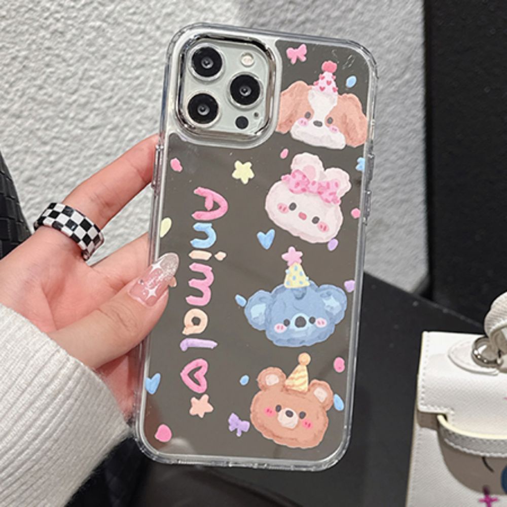 Ốp Điện Thoại TPU Mềm Chống Sốc Tráng Gương In Hình Tranh Sơn Dầu Graffiti Cho IPhone 11 14 13 12 Pro Max