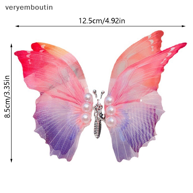 Kẹp Tóc Hình Bướm Phong Cách Cổ Điển Cho Bé Gái