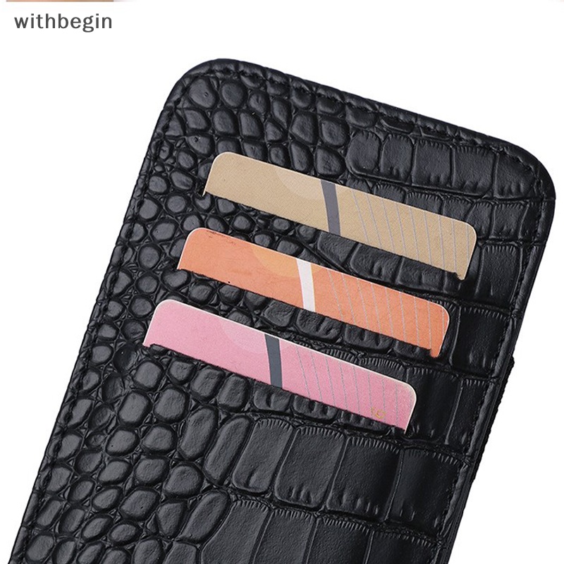 Ví Da PU Họa Tiết Da Cá Sấu Có Ngăn Đựng Thẻ Tiện Dụng