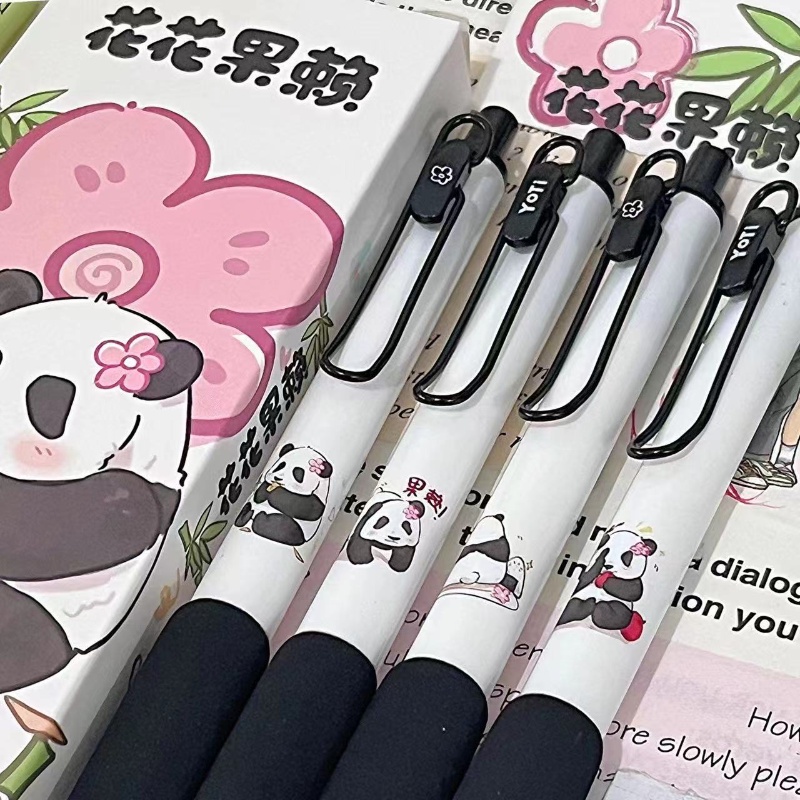 Bút Mực Gel Ngòi 0.5mm Hình Gấu Trúc Dễ Thương Cho Học Sinh