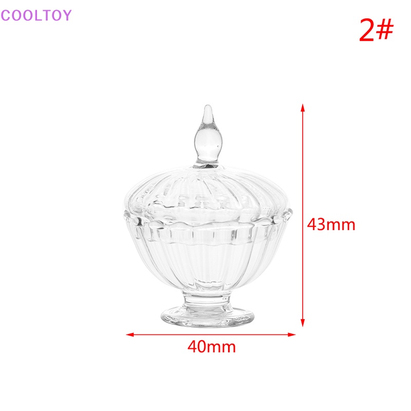 Hũ Thủy Tinh Đựng Kẹo / Món Tráng Miệng Mini Tỉ Lệ 1: 12 Trang Trí Nhà Búp Bê