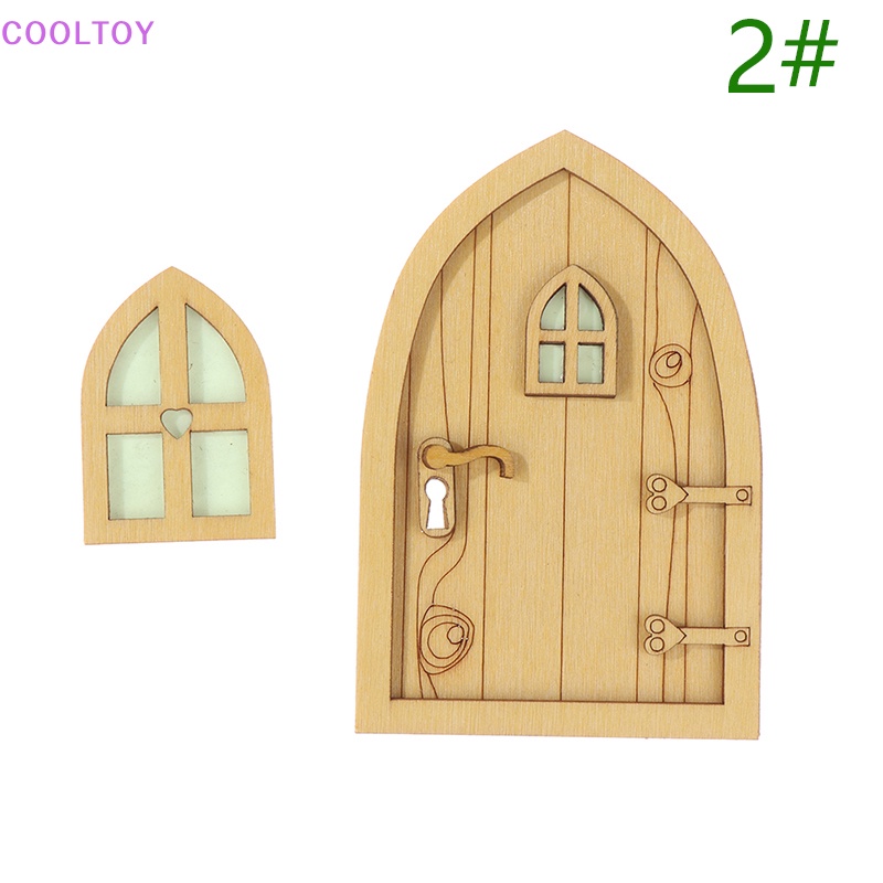 1 Set Mô Hình Cửa Sổ Yêu Tinh Màu Dạ Quang Trang Trí Nhà Búp Bê