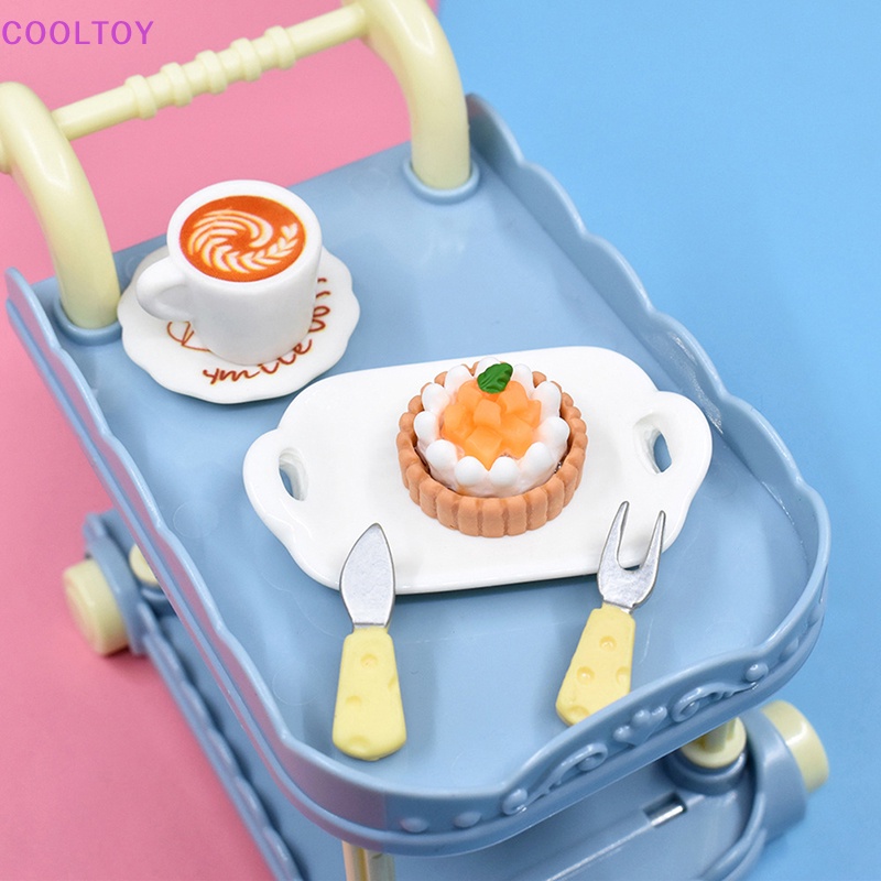 Set 10 Mô Hình Bánh Kem Tráng Miệng Trang Trí Nhà Búp Bê DIY