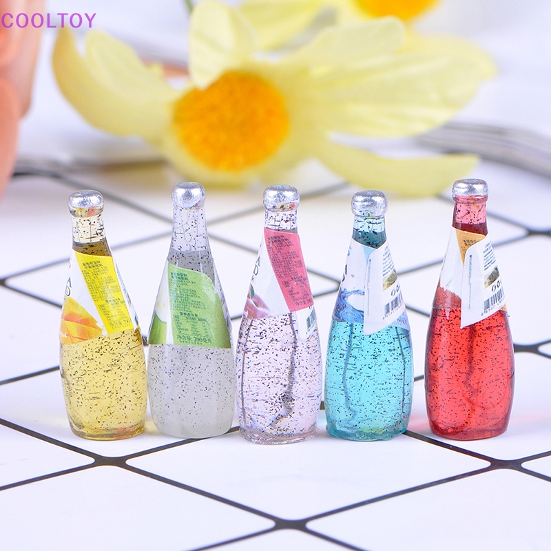 Cooltoy Set 5 Bình Nước mini Tỉ Lệ 1 / 12 Trang Trí Nhà Búp Bê
