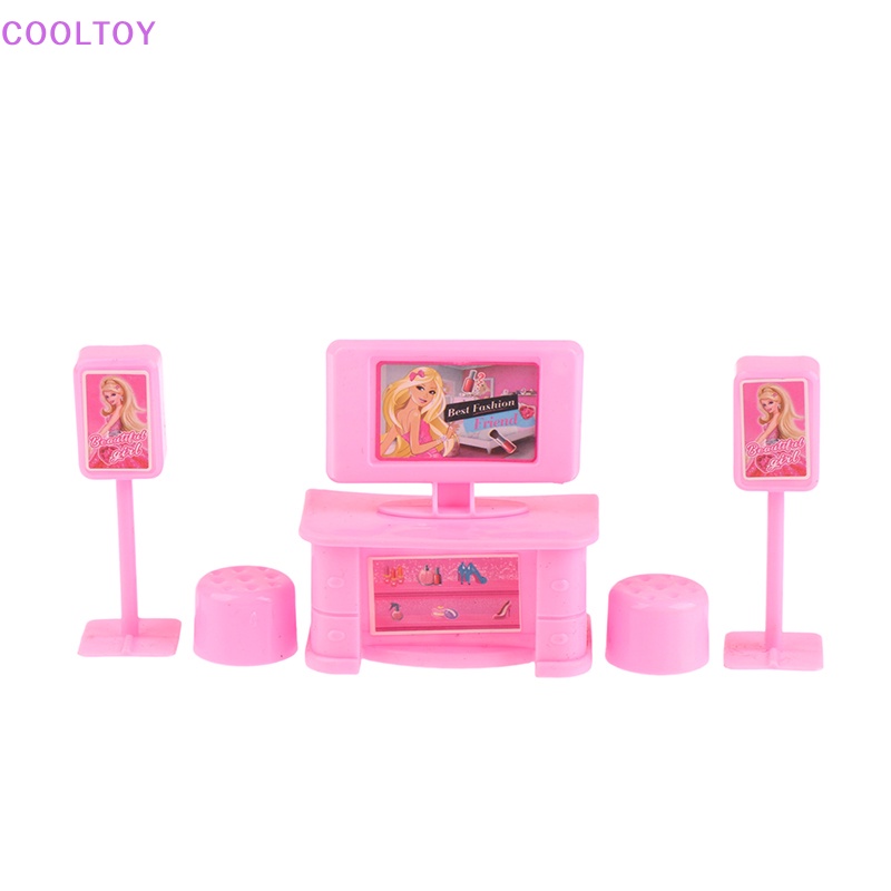 Set 5 Mô Hình TV Mini Tỉ Lệ 1: 12 Dùng Để Trang Trí Nhà Búp Bê