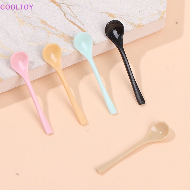 Cooltoy 1 Muỗng Ăn Kem / Yogurt Mini Trang Trí Nhà Búp Bê