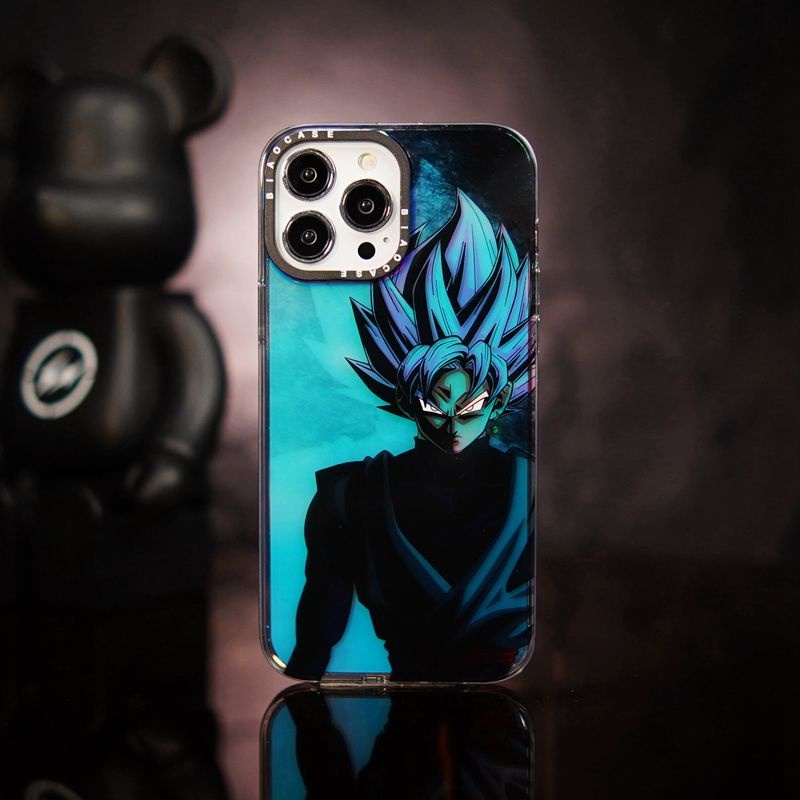 Ốp Điện Thoại Màu Đen In Hình Wukong Cho IPhone 11 12 13 14 Pro Plus Promax14 Niche Laser 7 7plus 8 8plus Xs XR