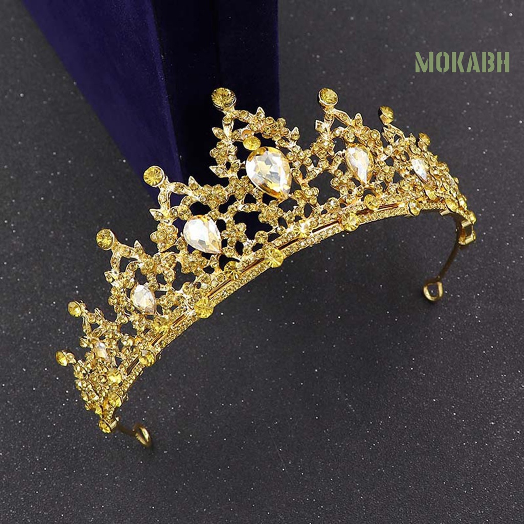 Vương Miện Công Chúa Baroque Đính Đá Sang Trọng Cho Cô Dâu