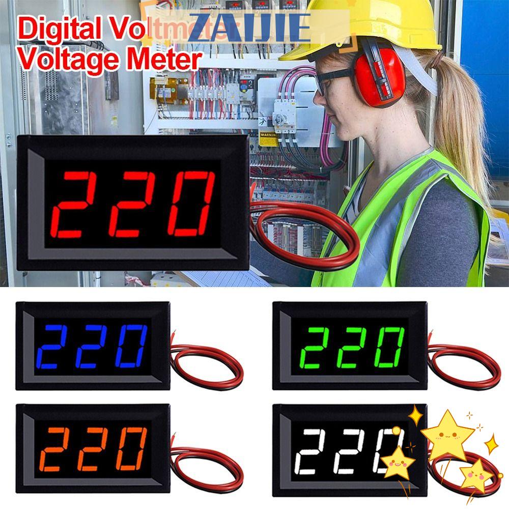 Vôn Kế Kỹ Thuật Số ZAIJIE24 2 Dây AC 70-500V DIY Chuyên Dụng