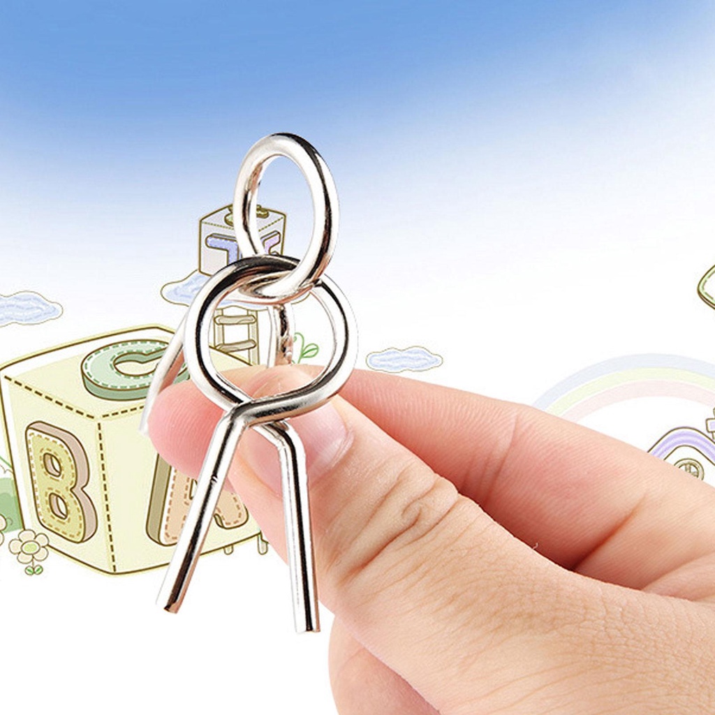 Set 8 Đồ Chơi Mở Khóa Bằng Kim Loại Giúp Giảm Căng Thẳng