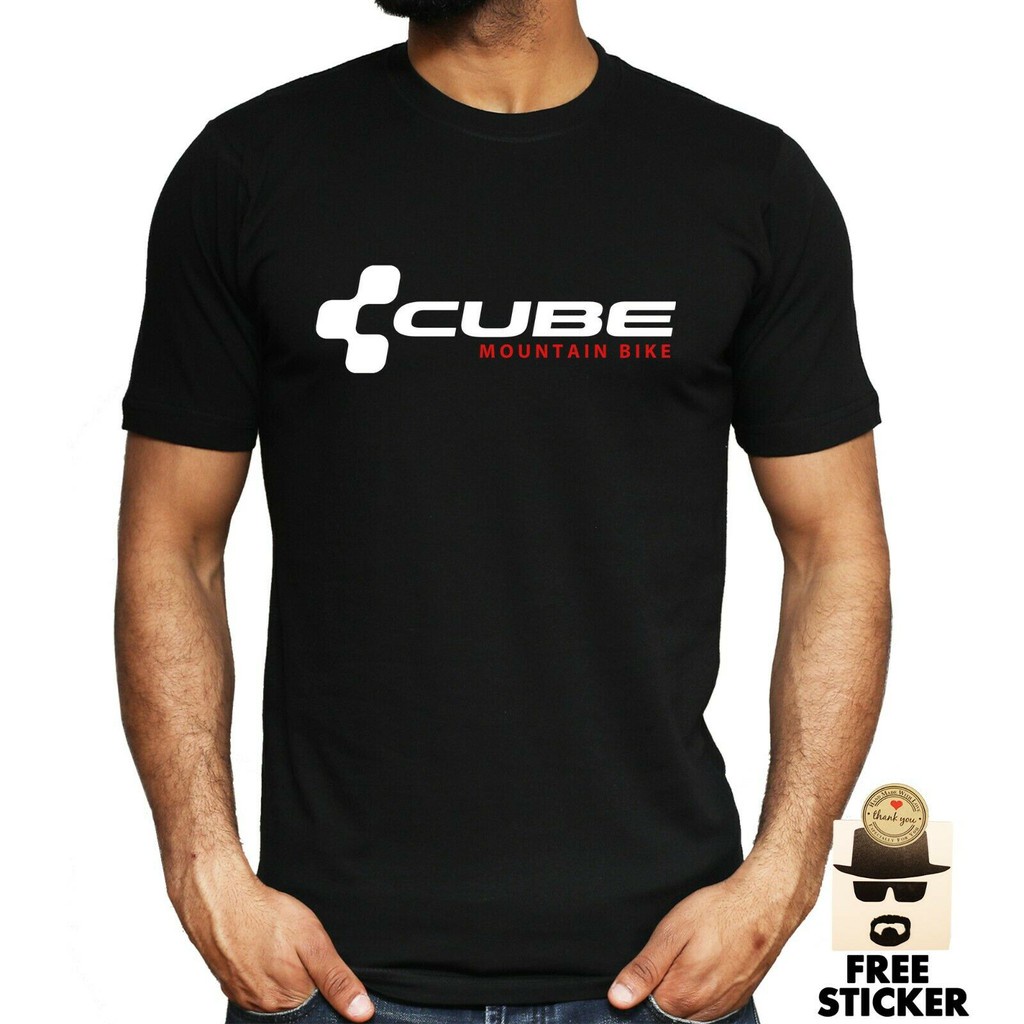 Nam Áo Cotton Cube Mtb Xe Đạp Leo Núi Đi Xe Đạp Bố Biker top tee