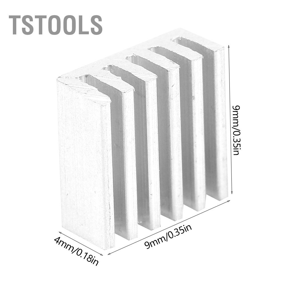 TSTOOLS 100 chiếc 9x4x9mm Nhôm Tản Nhiệt cho Bảng Mạch Khuếch Đại PCB MOS Bóng Bán Dẫn