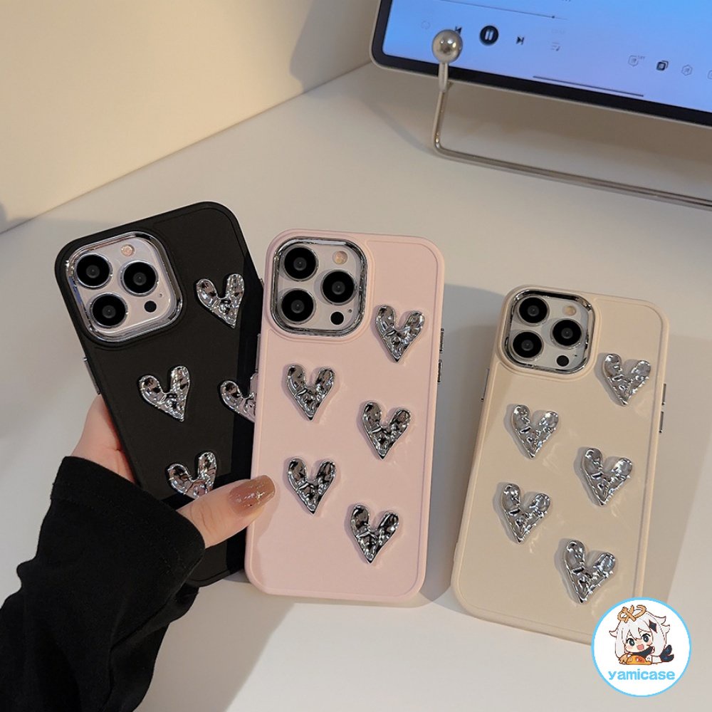 Ốp Điện Thoại Silicone Tình yêu 3D Cho Iphone 15 11 12 13 14 Pro Max 7Plus 8Plus