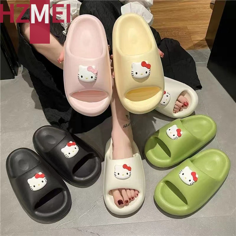 Dép Đi Trong Nhà Đế Dày Chống Trượt In Hoạt Hình Hello KITTY Dễ Thương
