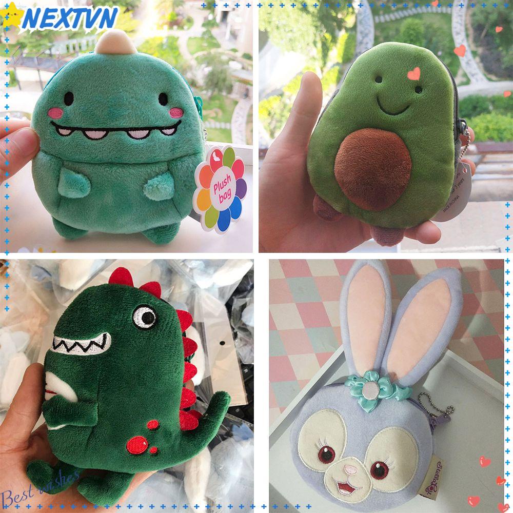 Ví Nhỏ Đựng Tiền Xu Có Khóa Kéo Họa Tiết Hoạt Hình Dễ Thương Cho Bé