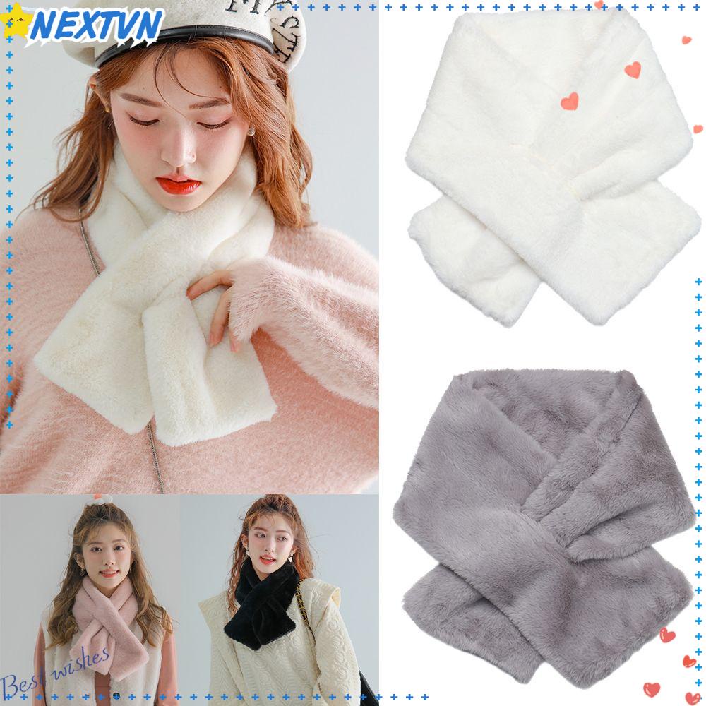 Khăn Choàng Cổ Bằng Lông Thỏ Nhân Tạo Giữ Ấm Thời Trang Dành Cho Nữ