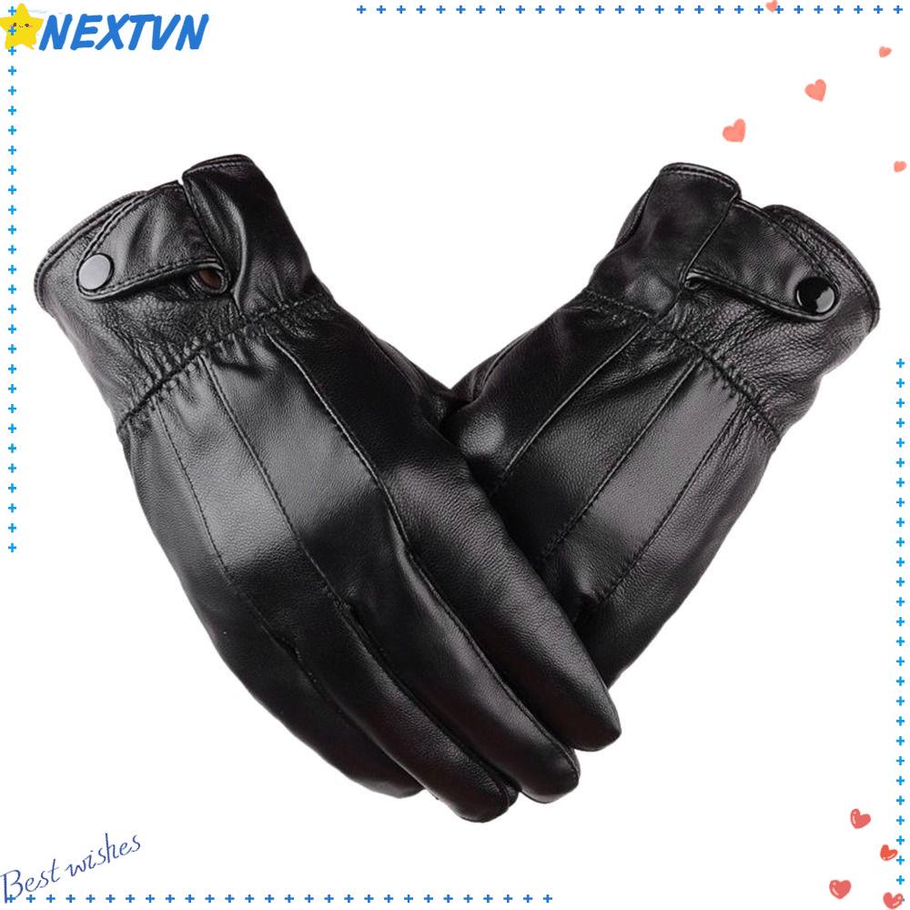 Găng Tay Lái Xe Chất Liệu Da Chống Gió / Thấm Nước Cho Nam