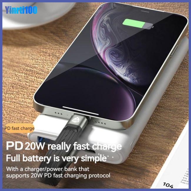 Dây Cáp Sạc USB Nhanh PD20W Cho Iphone X Se 11 12 13 Pro Max