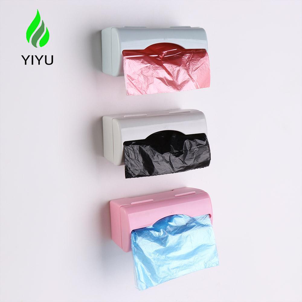 Giá Đỡ Túi Đựng Rác Gắn Tường Bằng Nhựa Đa Năng Sáng Tạo Cho Nhà Bếp Nhà Tắm