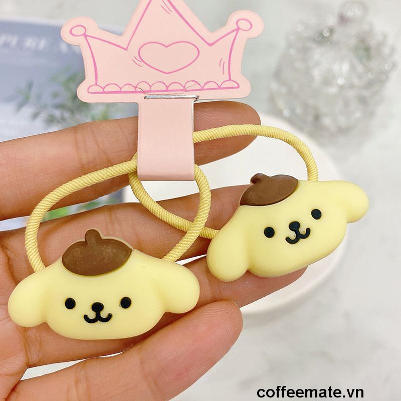 ⚡SANRIO Dây Cột Tóc Nhỏ Nhắn In Hoạt Hình Pacha Pacha Kuromi Yugui Dễ Thương