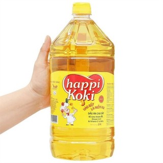Dầu ăn cao cấp Happi Koki can 2 lít