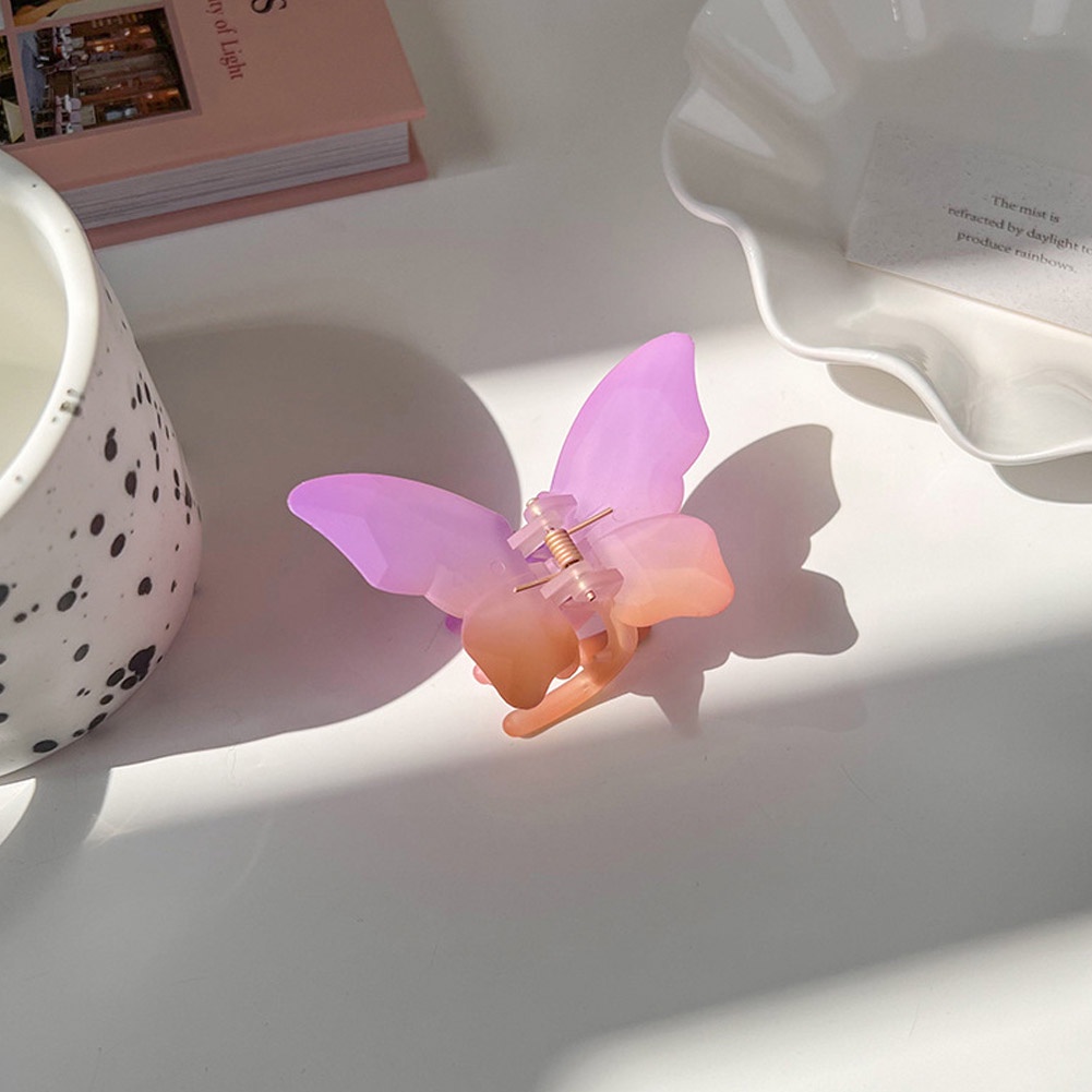 Kẹp Tóc Hình Bướm Màu Gradient Sáng Tạo Cho Nữ