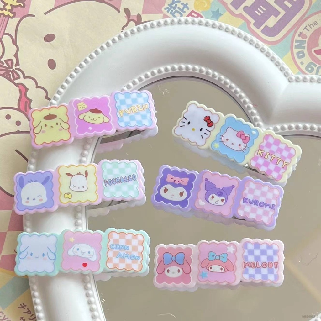 Kẹp Tóc Hoạt Hình Sanrio Hello Kitty Kuromi Pochacco Cinnamon mymelody Cá Tính Thời Trang Cho Nữ