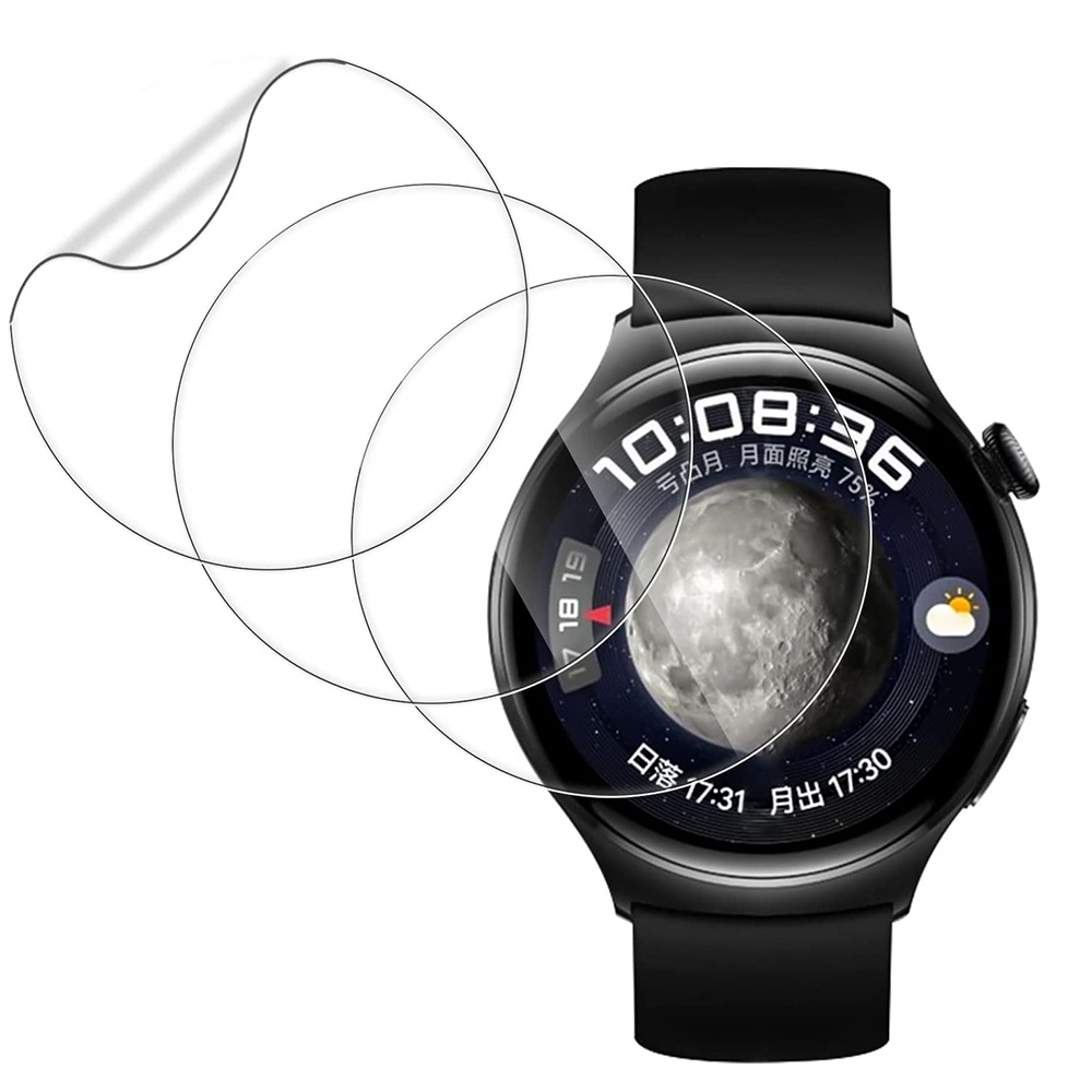 Set 3 Miếng Dán Màn Hình Chống Trầy Bằng TPU Hydrogel Cho Đồng Hồ Huawei Watch 4 Pro / watch4