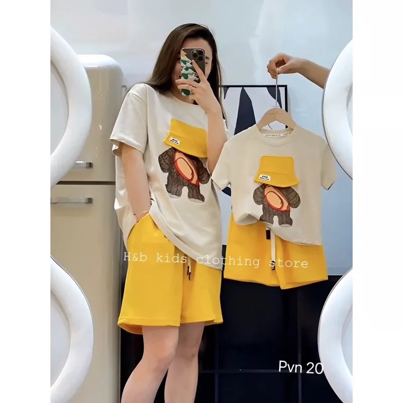 Set cặp mẹ - bé và cả bố