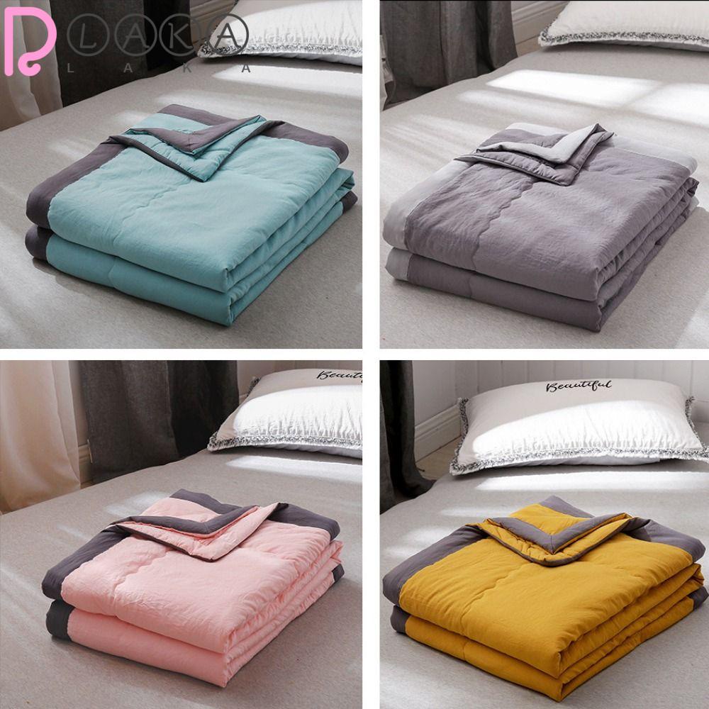 Chăn Làm Mát Mùa Hè Màu Trơn|Tấm Vải Làm Mát Mềm Mịn Có Thể Giặt Tiện Dụng Cho Phòng Điều Hòa