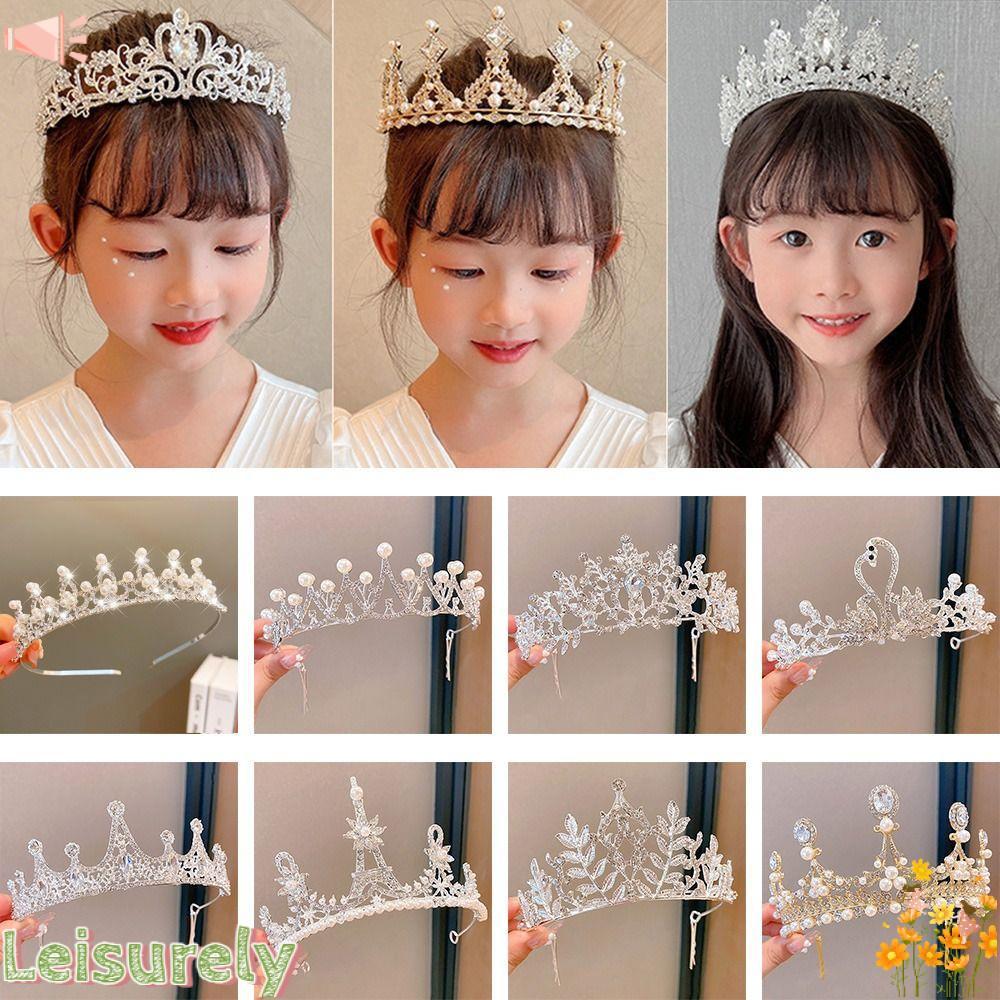 Vương Miện Công Chúa LEILY|Phụ Kiện Trang Trí Tiệc Cưới Dành Cho Bé Gái