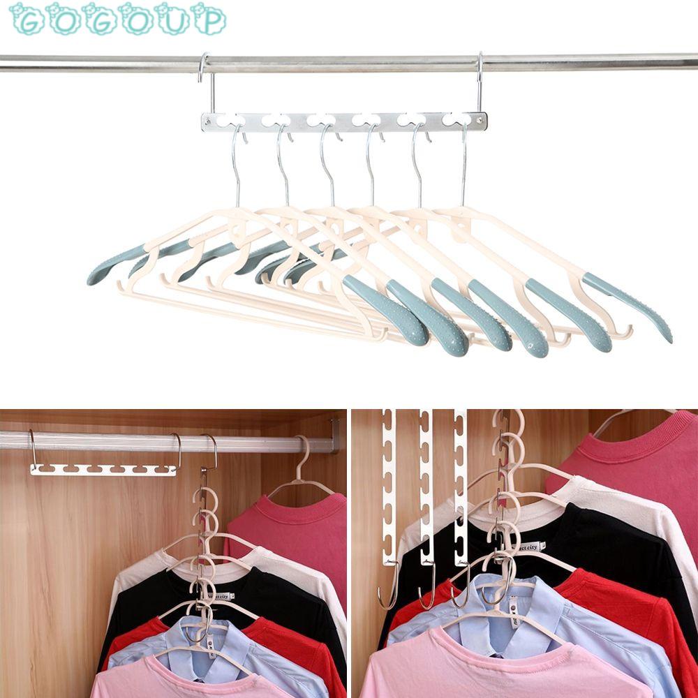 Móc Treo Quần Áo Bằng Thép Không Gỉ Tiết Kiệm Không Gian Đa Năng