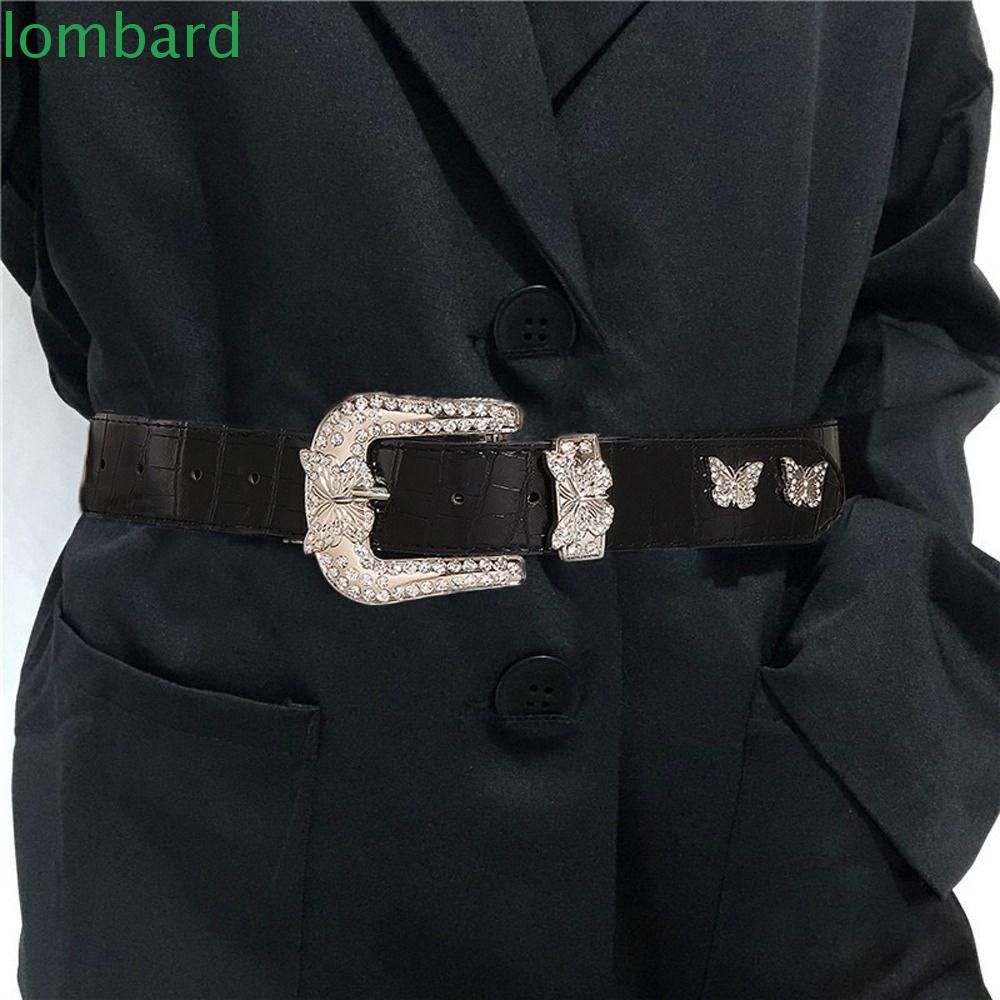 Thắt Lưng Da PU Bản Rộng Họa Tiết Bướm Thời Trang Thanh Lịch Dễ Phối Đồ Cho NữThắt Lưng Thiết Kế Cá Tính Thời Trang Dành Cho Nam