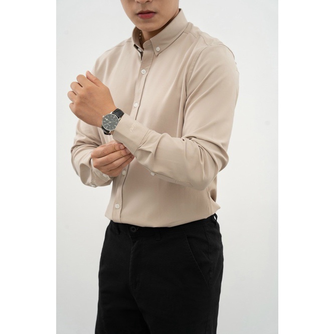 Sơmi Musland Vân Dọc Chìm Dáng Slimfit , 1 chiếc sơ mi xịn không nhăn luôn thoải mái lịch sự 💖 SMML1N 💖