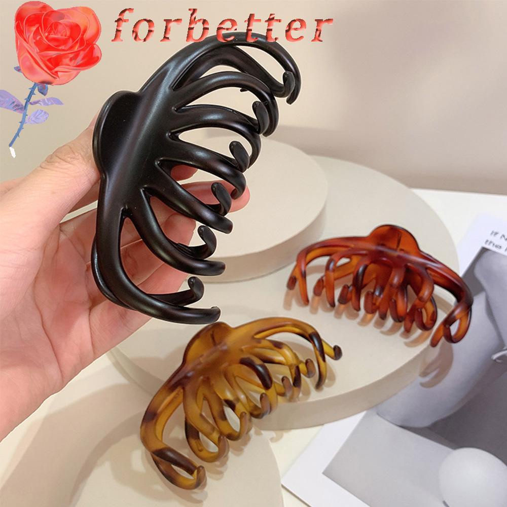 Kẹp Tóc Càng Cua Họa Tiết Hình Học Đơn Giản Phong Cách Hàn Quốc Cổ Điển Thời Trang Cho Nữ