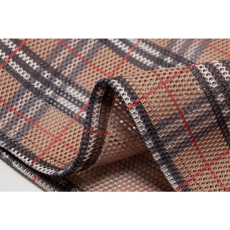 Áo Thun Tay Ngắn Phối Lưới Họa Tiết Kẻ Sọc B8B8R88