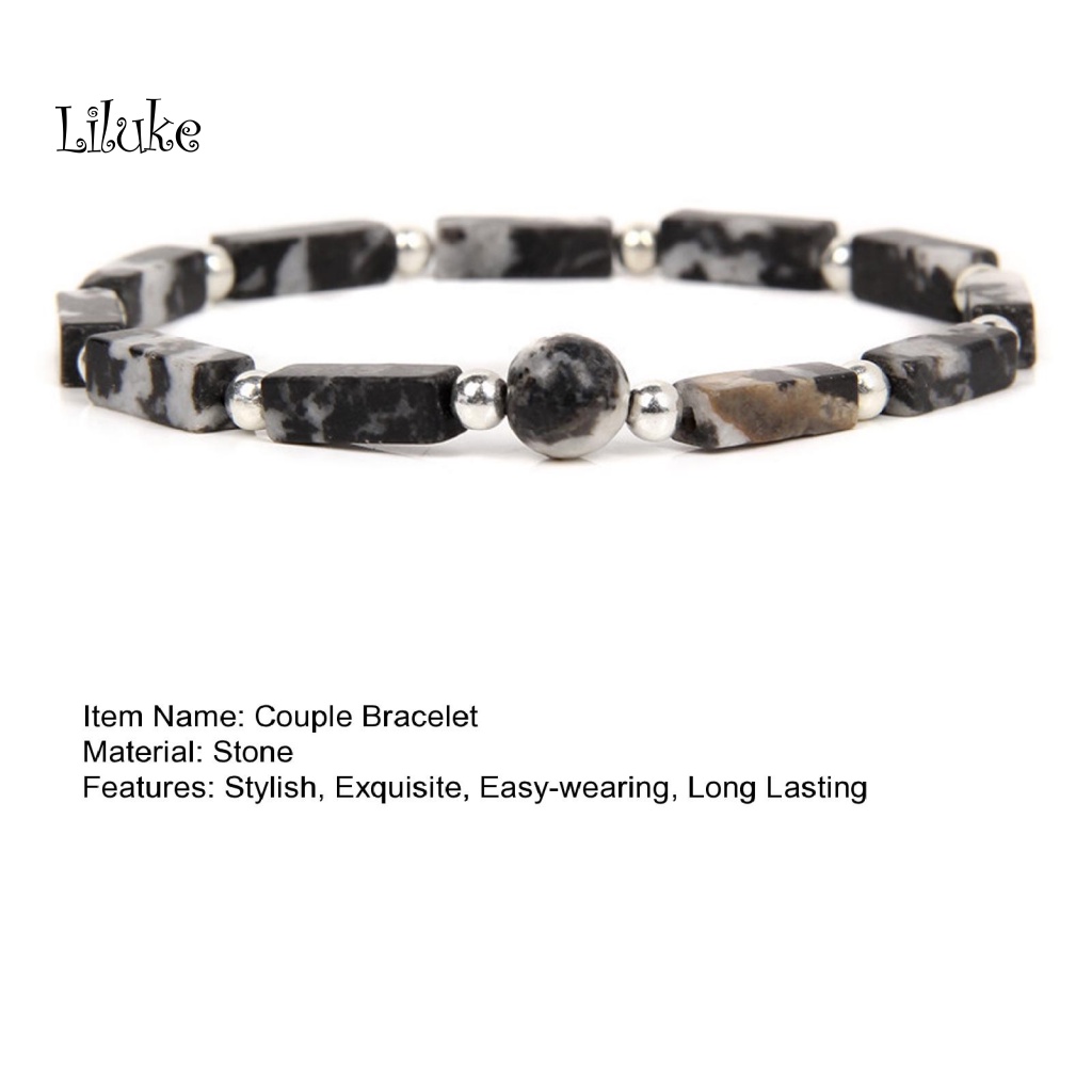 Lk Vòng Tay Chuỗi Hạt Đá Tự Nhiên Không Gây Kích Ứng Siêu Nhẹ Trang Trí Dễ Sử Dụng Dành Cho Cặp Đô