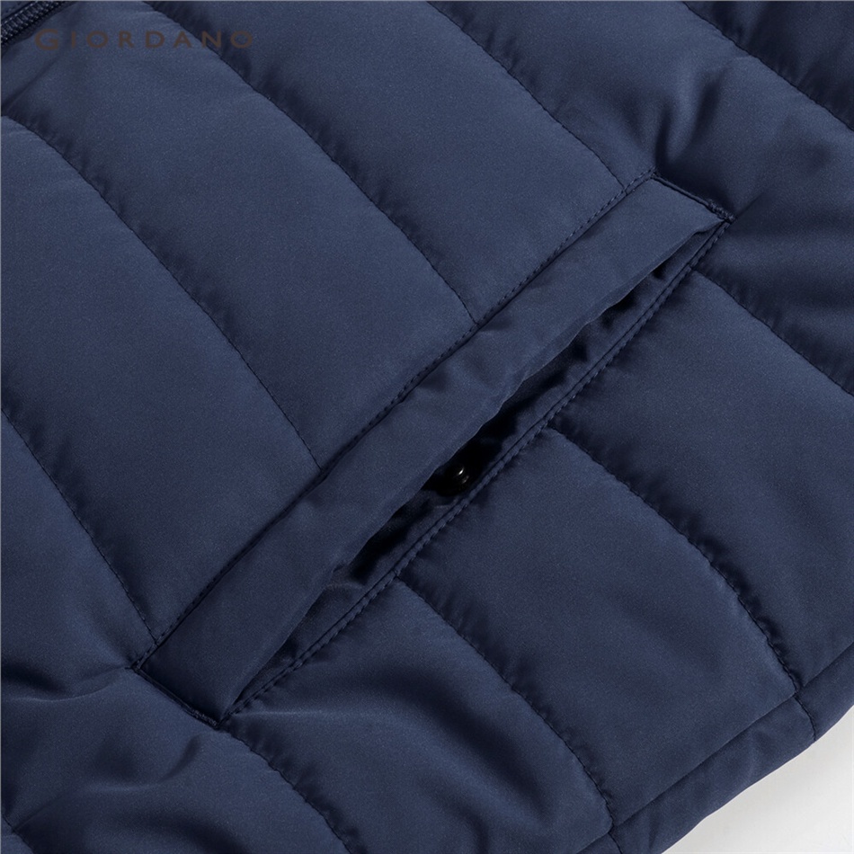 Giordano Nam Giới Áo Khoác Có Mũ Trùm Đầu Màu Trơn Nhiều Túi 13072817