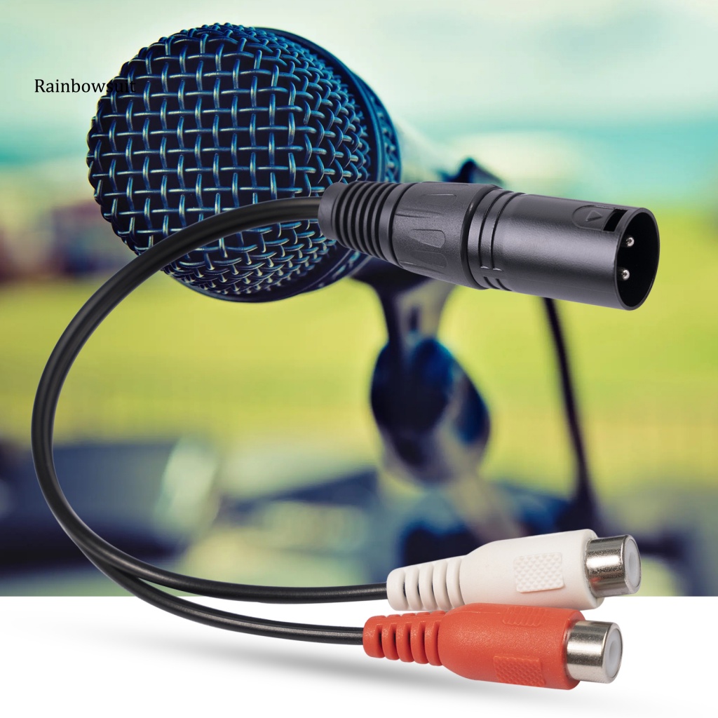 Cáp Chuyển Đổi Âm Thanh Từ 3pin XLR Sang 2 RCA Chống Áp Lực Cho Máy Tính