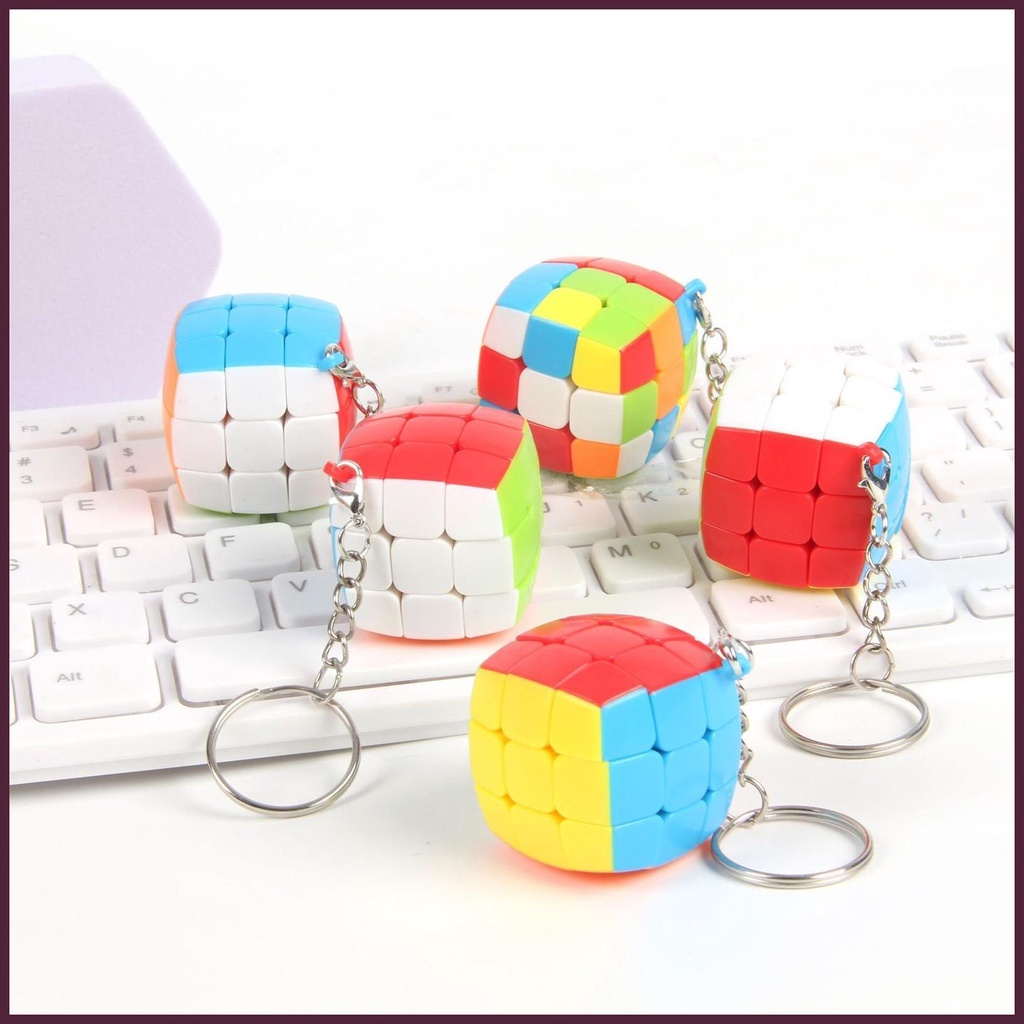 Móc Khóa Mini Hình Dạng Odd Đính Đá Nhiều Màu Sắc Có Thể Tháo Rời Cho Ba Lô / Ví / Túi Xách