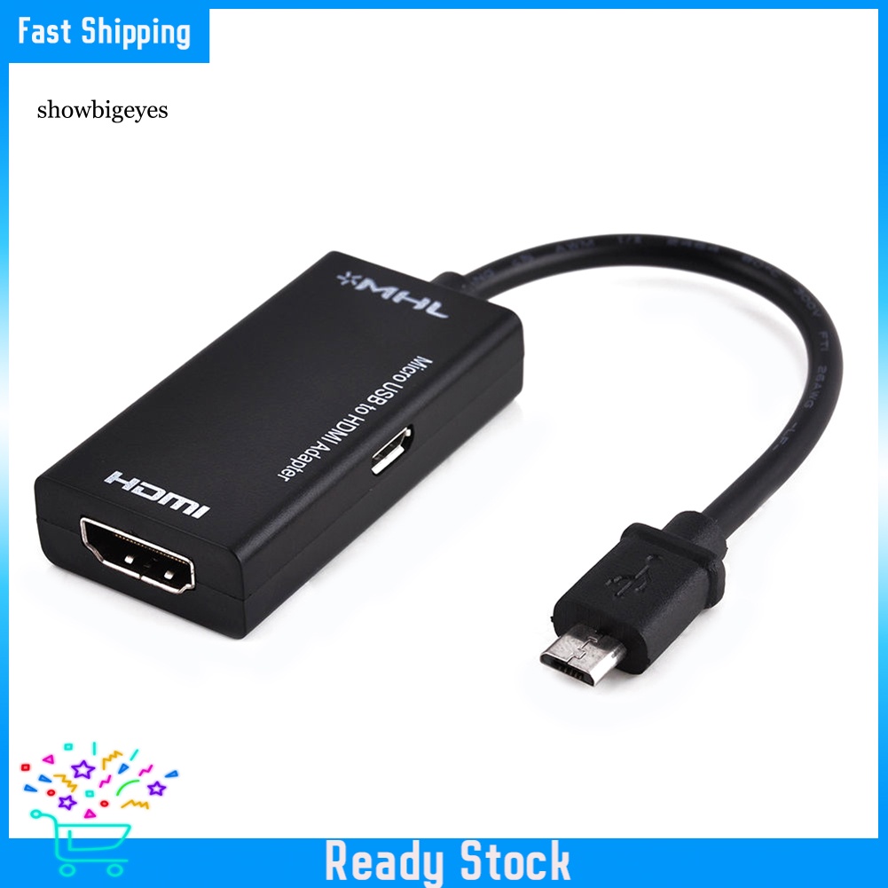 Đầu Chuyển Đổi HDMI 1080P SGES S2 MHL Micro USB Cho Android Samsung Huawei