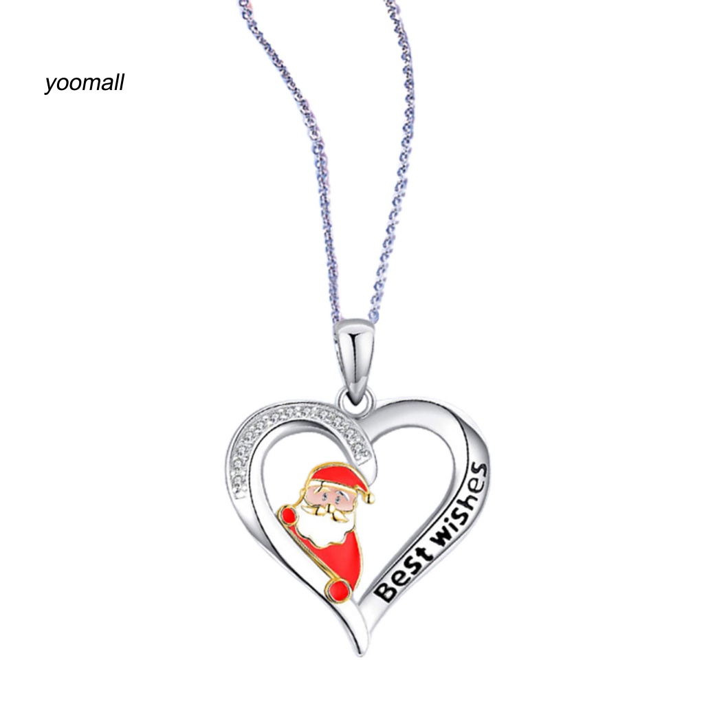 Vòng cổ Mặt Hình Trái Tim Đính Đá Lấp Lánh Cho Nữ