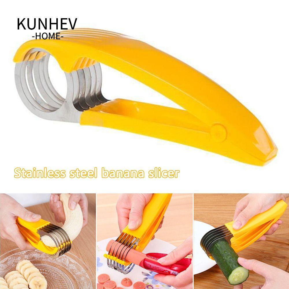 KUNHEV Dụng Cụ Cắt Chuối / Xúc Xích Thiết Kế Mới Tiện Lợi Dễ Dùng