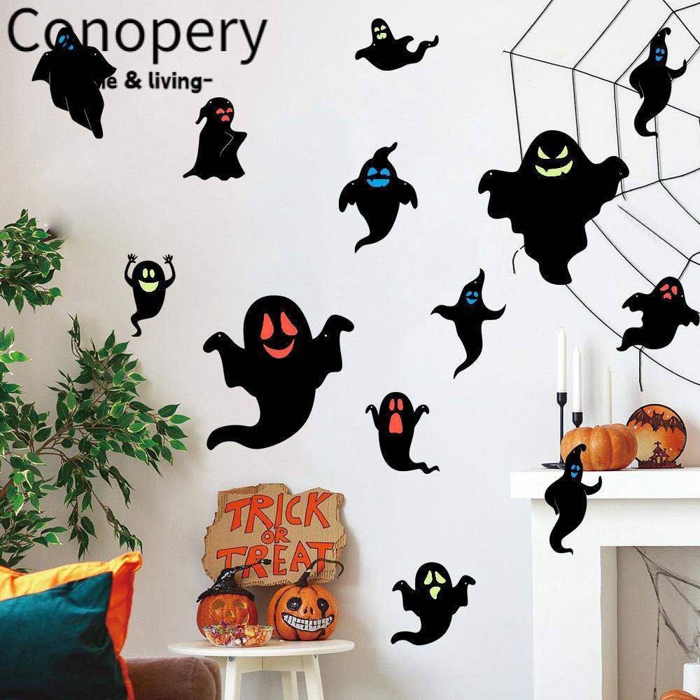 CONOPERY Mèo Đen Ba Chiều Phát Quang Trang Trí Tiệc