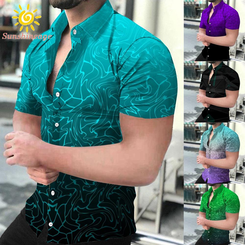 Áo Thun Tay Ngắn Chất Liệu Polyester Thoáng Khí In Họa Tiết Độc Đáo Thời Trang Cho