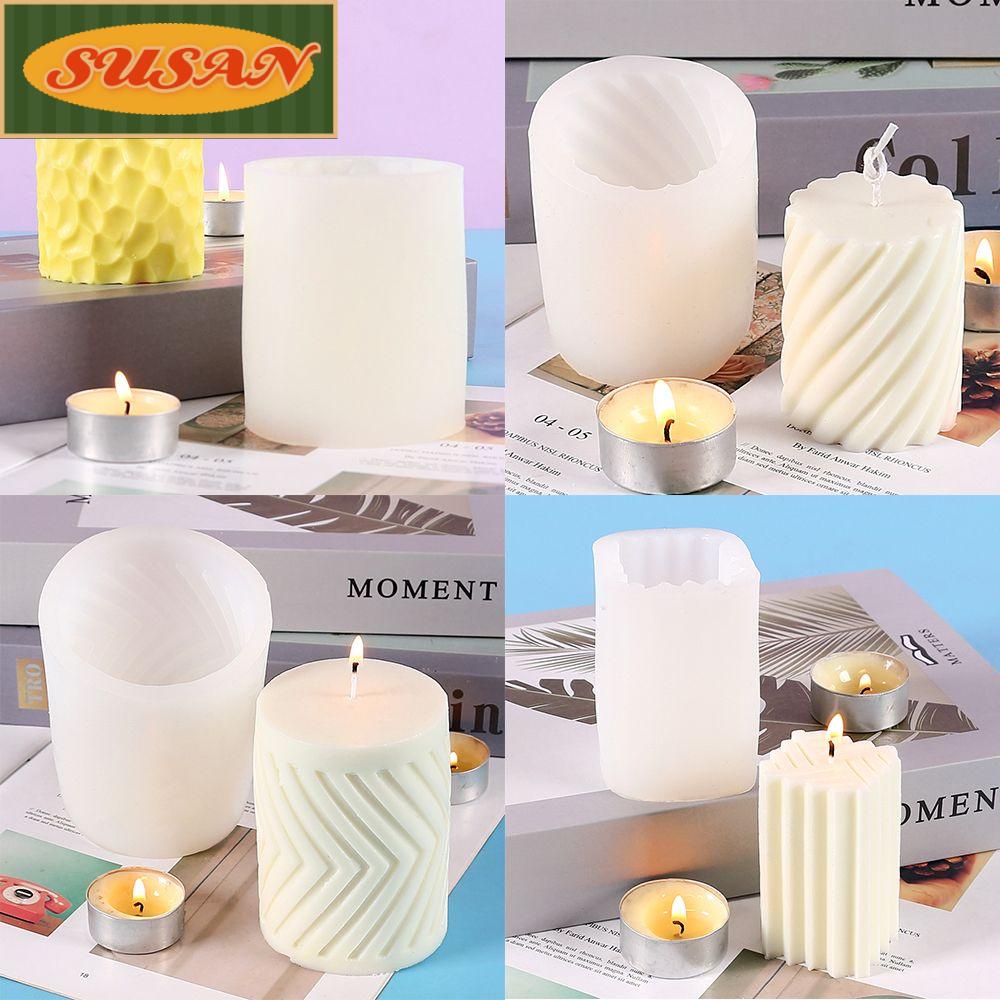 Khuôn Làm Nến Handmade Bằng Đất Sét Hình Học Dùng Trang Trí Nhà