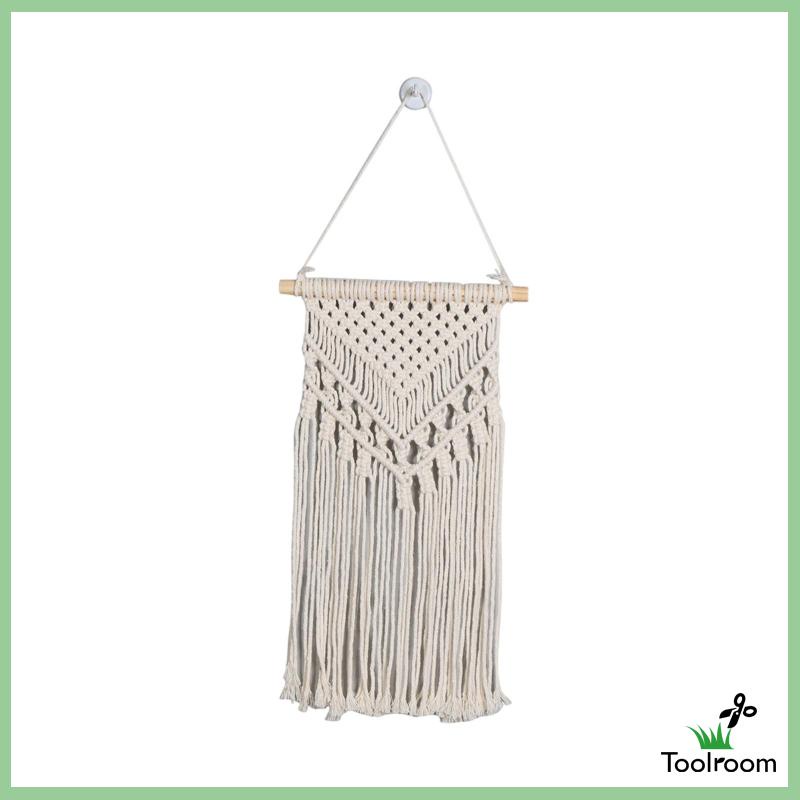 Thảm Treo Tường Phối Tua Rua Phong Cách Boho Độc Đáo Trang Trí Nhà Cửa