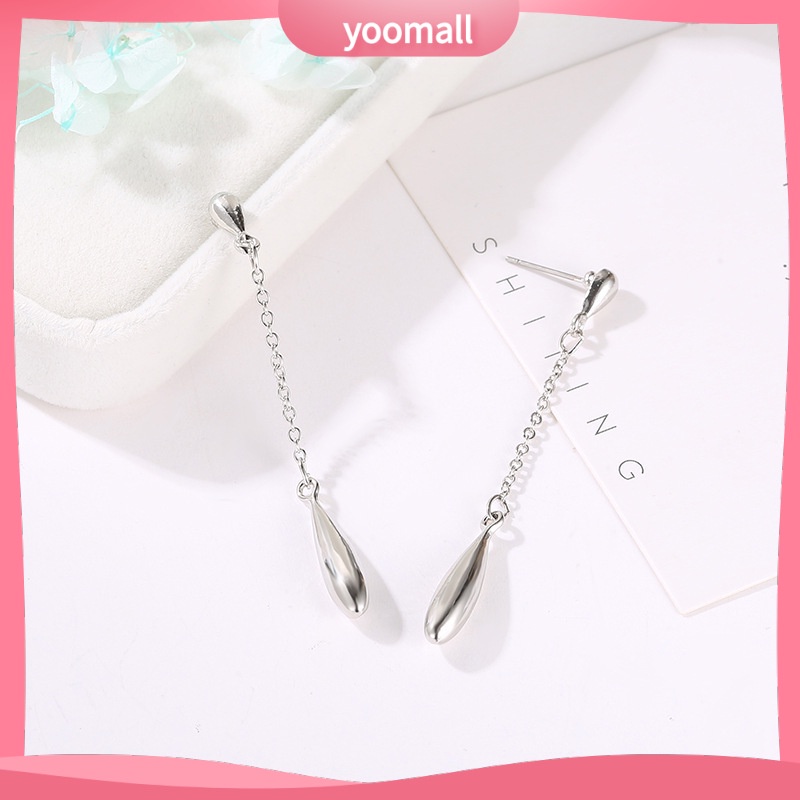 Bông Tai Tua Rua Dáng Dài Hình Giọt Nước Đơn Giản