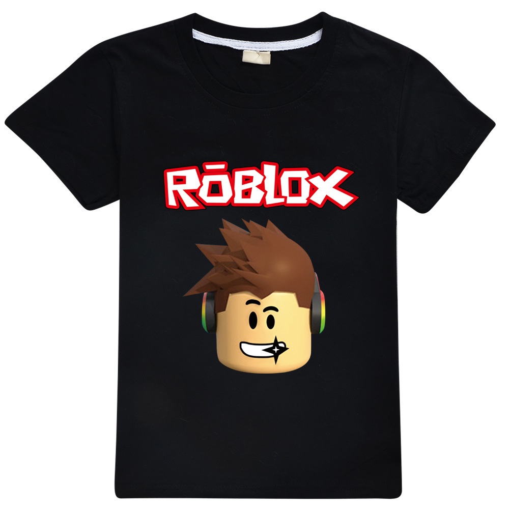 Áo Thun Cotton In Hoạt Hình Roblox Animation Gọn Nhẹ Thoáng Khí Thời Trang Mùa Hè Cho Bé Trai